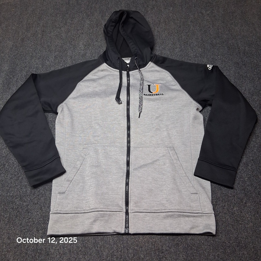 Adidas University of Jamestown‎ Jimmies Hoodie Full Zip Jacket 2 Tone Basketball